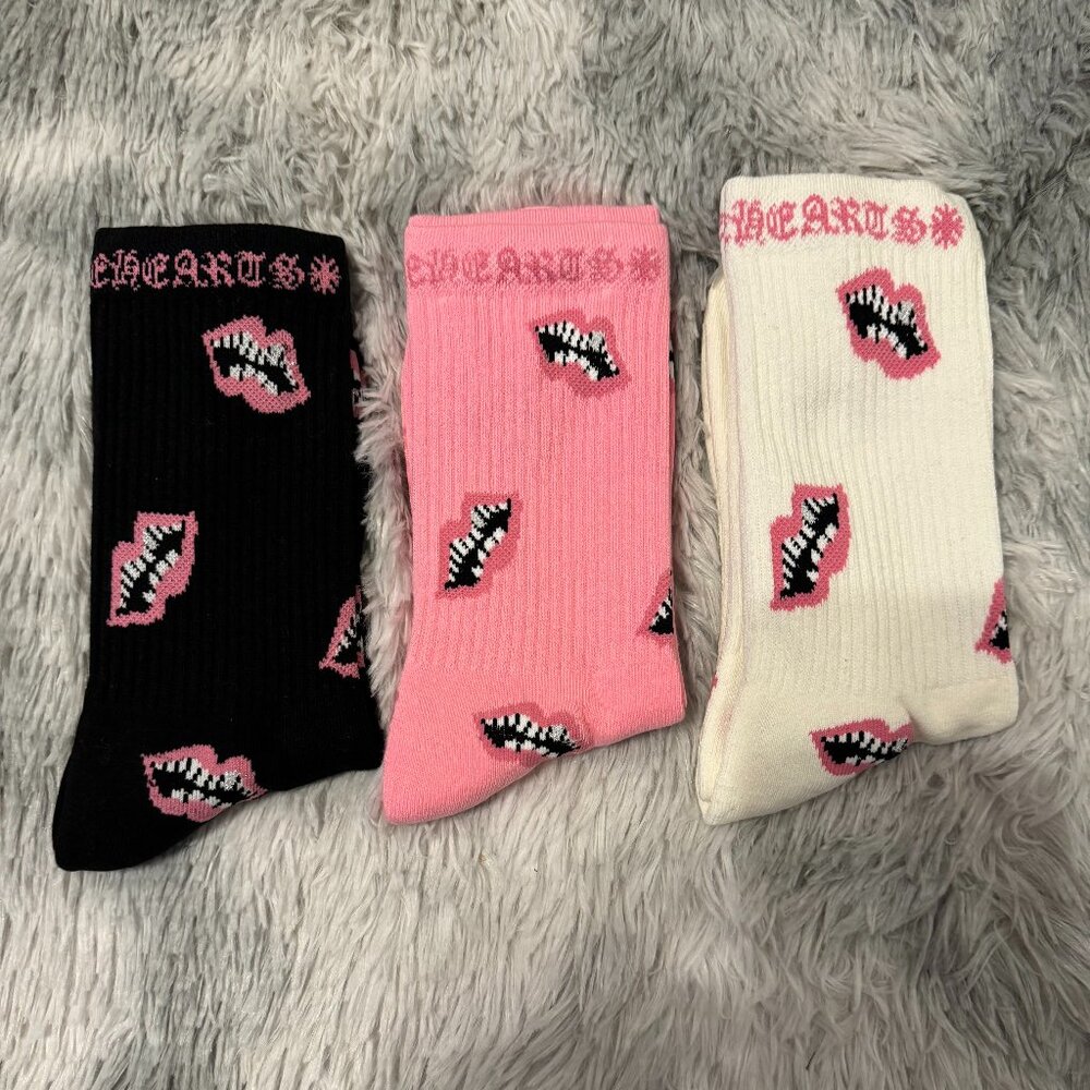 Chrome Hearts Chomper Socks 3 Pack